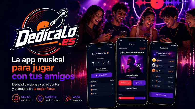 Dedícalo Play — App musical para jugar con amigos