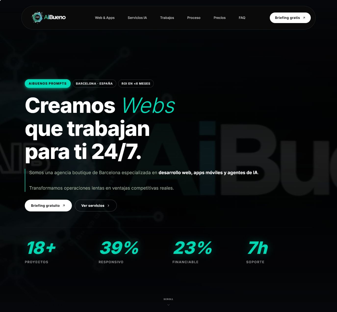 Vista previa de la web AIbueno