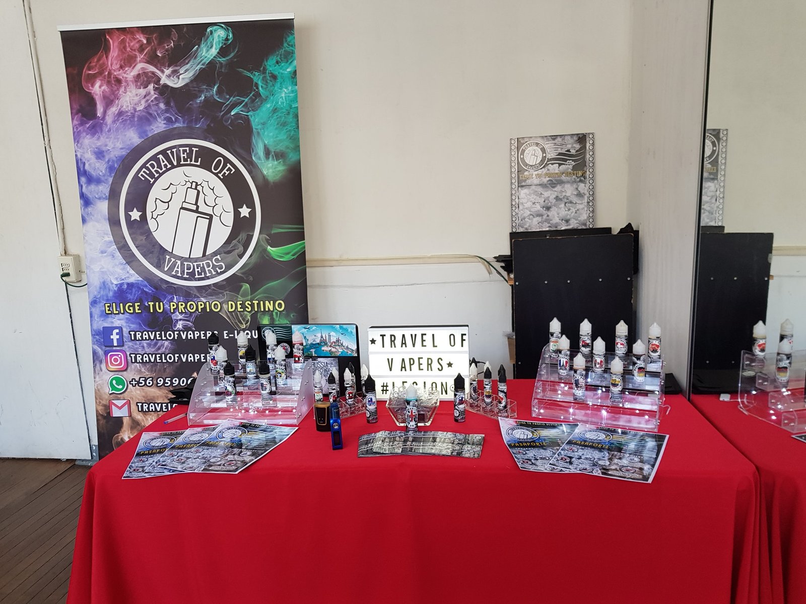 Stand y presencia física de Travel of Vapers