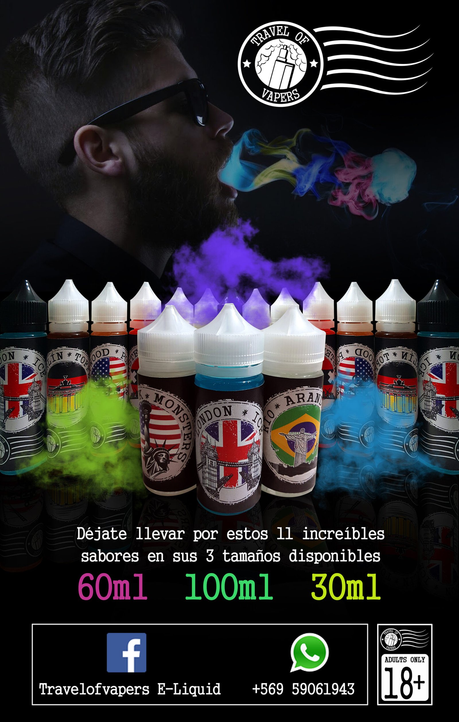 Formatos y piezas comerciales de Travel of Vapers
